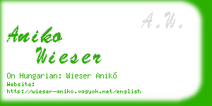 aniko wieser business card